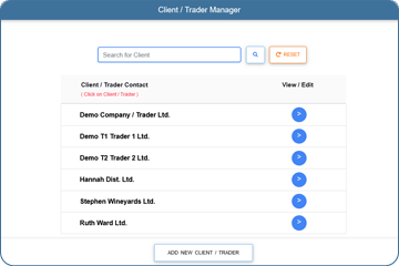 Create Client/Trader manually or in batch